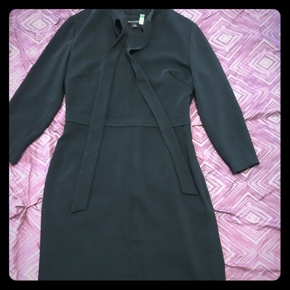 Banana Republic Black Neck Tie Dress Sz.4
